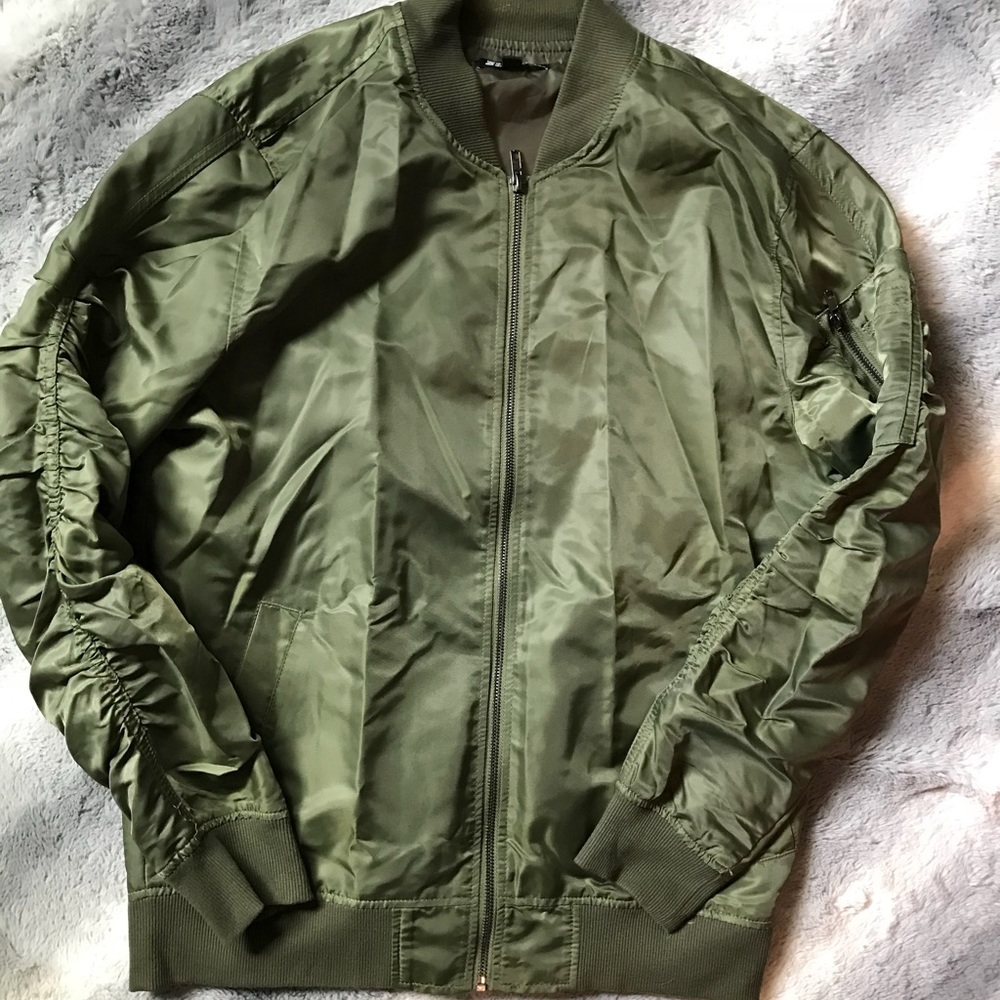 Army Green Bomber Jacket